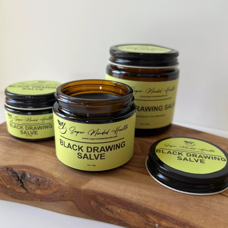 New Orleans Apothecary Black Drawing Ointment | Pulls Splinters Stings