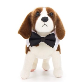 Dog Tuxedo Collar, Segarty Bow Tie Dog Collar, Black Bowtie with Handcrafted Adjustable White Collar Formal Pet Cats Necktie Collar for Small Medium Large Boy Dog Wedding Grooming Bows Birthday Gift