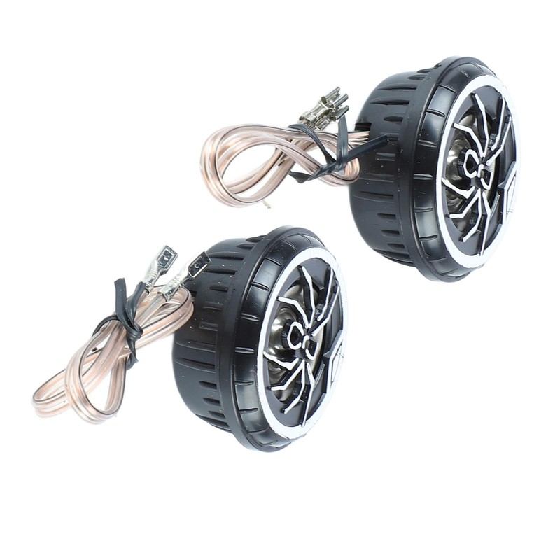 Car Loudspeakers Stereo Round Tweeter with Chrome Plated Spider Pattern