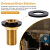 Drain Assembly For Drip Tray - 1/2" NPT Brass Auto