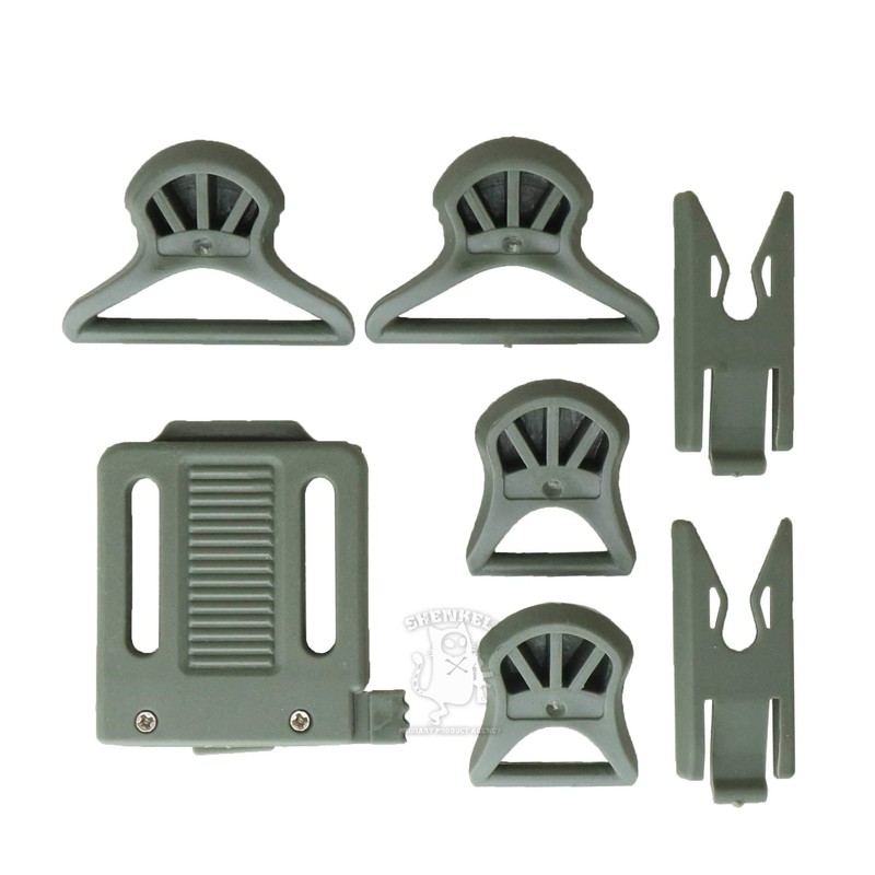 SHENKEL FAST Helmet NVG Mount Adapter & Goggle Swivel Clip