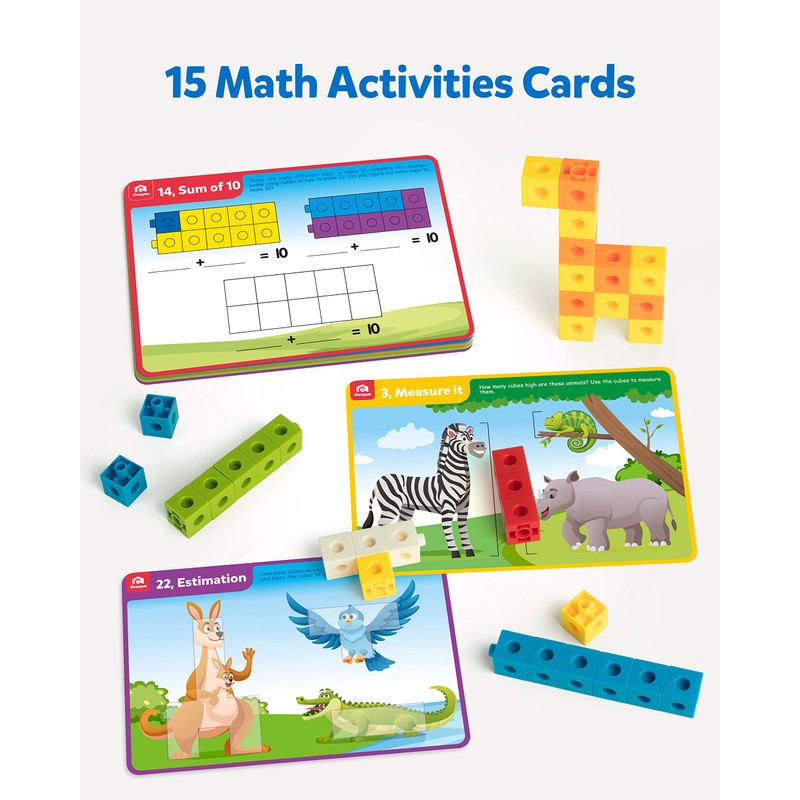 Coogam Math Manipulatives, Math Game for Kids 3-8 with Number