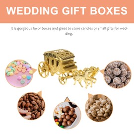 Garneck Boxes Party Favours for the Bridal Shower Gift Bags for Wedding Gift for Golden Wedding Dining Table Decoration Gift Box for Wedding Carriage Container Household