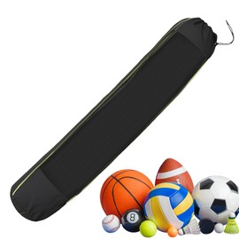 Mesh Ball Bag - Baseball Bag with Adjustable Shoulder Strap - Portable Drawstring Sack for Tennis Swimming Beach Outdoor Garage Sports Team Golf