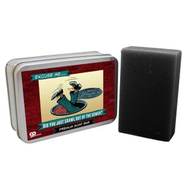 Crawl From Sewer Soap Bar - Weird Gag Gifts for Adults Unisex Easter Ideas Funny Bath Gifts Stocking Stuffer Charcoal Infused Oak Moss Aloe Light