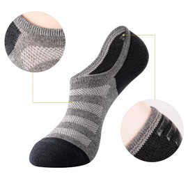 IDEGG No Show Socks Men Low Cut Ankle Short Socks for Men Casual Athletic Socks with Non-Slip Grip