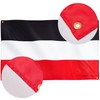 Runesol German Empire Flag, 91x152cm, 3ft x 5ft, 4 Grommets,