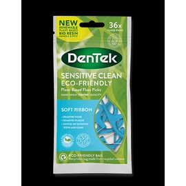 DenTek Sensitive Clean Eco-Friendly Soft Ribbon Floss Picks 36 Items