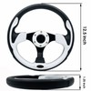 White Golf Cart Steering Wheel with Ergonomic Design Universal Fit