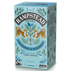Hampstead Tea Mindful All Day Long Peppermint and Spearmint Tea 20 Sachets (Pack of 4)