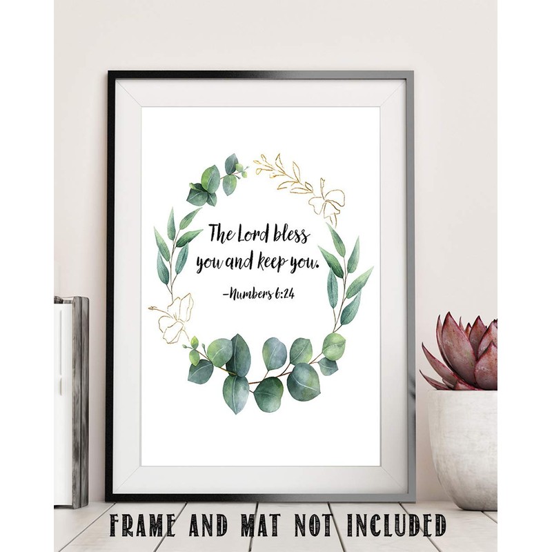 Numbers 6:24"The Lord Bless You and Keep You." Eucalyptus Botanical