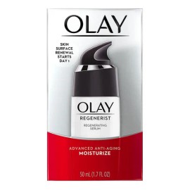 Olay Regenerist Regenerating Serum 1.7 Oz 50 Ml Gel Hidratante Ligero Para El Rostro Con Ingredientes Antienvejecimiento Avanzados Para Una Piel Visiblemente Más Suave Desde El Primer Día. Anti Edad.