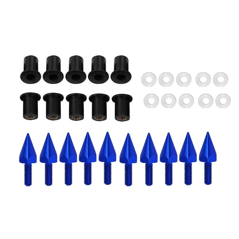 Windshield Wind Screen Spike Bolts M5 Fasteners for Motorcycles Scooters