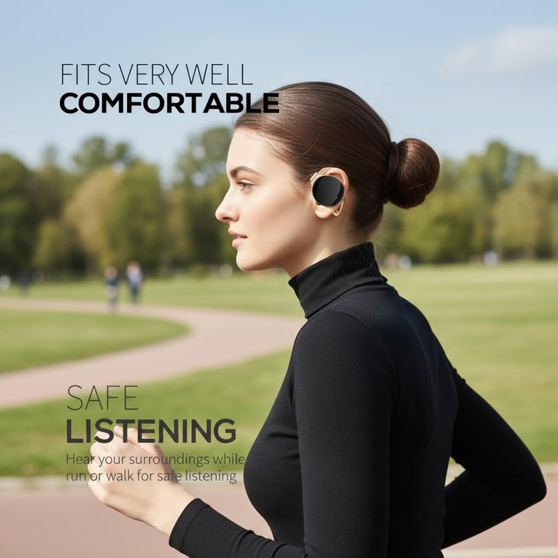 Over Ear Earphones, Bluetooth 5.4, Clip Headphones, Wireless Headphones, Over