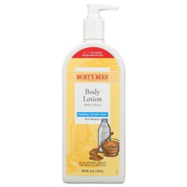Burts Bees Body Lotion for Normal to Dry Skin with Milk & Honey, 12 Oz (Package May Vary)