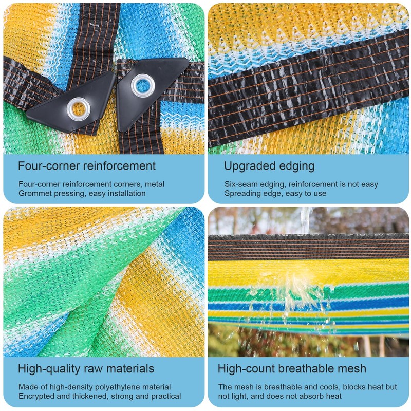 Shade Net with Eyelets, Awning 2 x 3 m, Shade