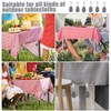 Pack of 12 Tablecloth Weights Made of Natural Stone, Tablecloth