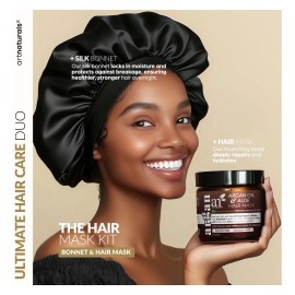 Set De Mascarilla Capilar + Gorro De Satén Artnaturals Para