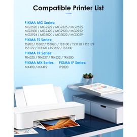 PG-243XL / CL-244XL Ink Value Pack Replacement for Canon 243 and 244 Ink Cartridges Compatible to Canon Pixma TR4520 TR4522 MG2522 MG2520 MX490 MX492 TS3322 TS202 TS302 Printer (1 Black, 1 Tri-Color)
