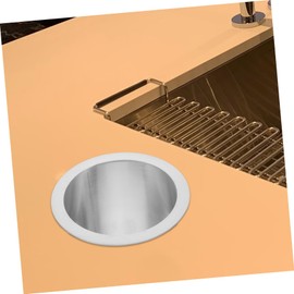 VILLFUL Stainless Steel Round Drop-in Trash Chute Grommet for Countertop Waste Disposal Counter Grommet for Kitchen and Dining Use Trash Chute Grommet