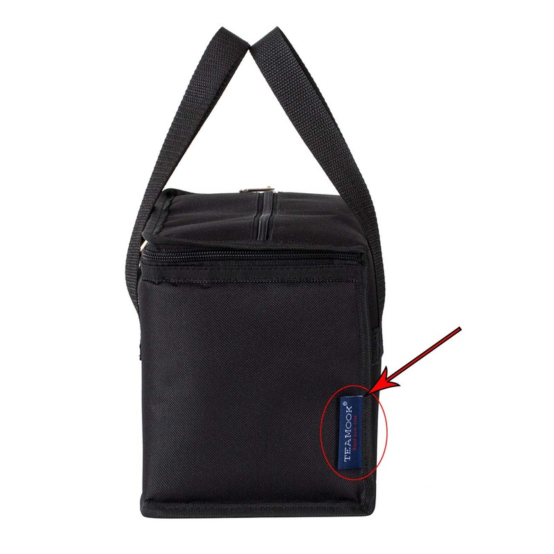 TEAMOOK Foldable Lunch Bag Insulated Lunch Box Water-Resistant Leakproof Soft