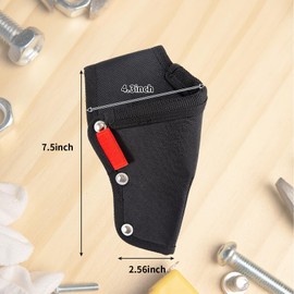 Small Tool Bag with Belt Clip, Electrician Tool Belt Men, Small Tool Holder Bag, Tool Holster, Oxford Waterproof Tool Bag for Electricians, Carpenters, Construction Workers