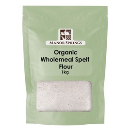 Organic Wholemeal Spelt Flour 1kg by Manor Springs Organic