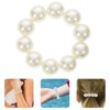 PACKOVE 4Pcs Pearl Elastic Hair Ties and Bracelets Versatile Ponytail
