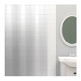 Zenna Home 71 in. H x 70 in. W Clear Solid Shower Curtain Liner