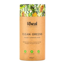 Rheal Clean Greens 150g | 30 Servings | Daily Source of Nutritious Greens | Supports Energy, Immunity & Digestion | 100% Organic & Gluten Free | Plant Based | Certified B Corp