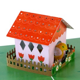 CENTRAL 23 Pop Up Cards Birthday, Anniversary, Thank You, Keepsake, Just Because - Birdhouse - 3D Greeting Cards With Note Card And Envelope Get Well Gifts For Women Her Mom - Comes With Stickers