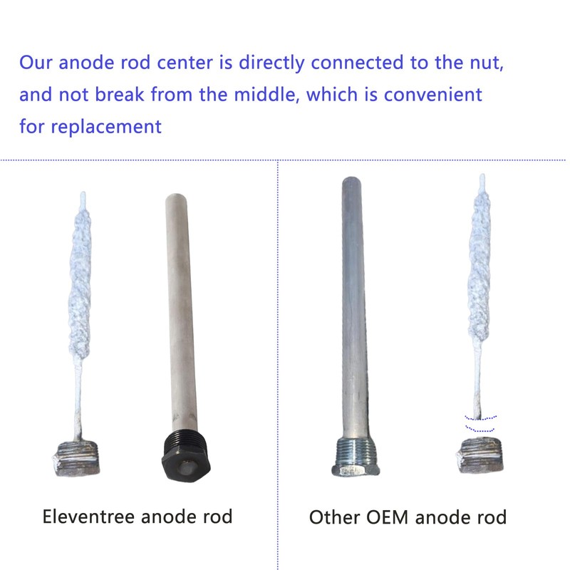Eleventree 2 Pack RV Water Heater Anode Rods, Anode rod