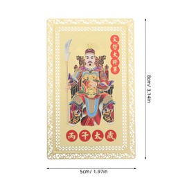 Ipetboom 2pcs 2026 Feng Shui Tai Sui Year of The Horse Keychian & Backpack Charm for Luck And Wealth Portable Travel Amulet for Wallet