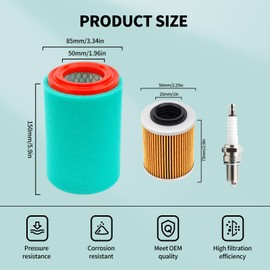 TIANYAN 1P0-E4450-00-00 Air Filter kits Compatible with Yamaha Big Bear 250 YFM250B 400 YFM400 YFM400F YFM400FB YFM400H/N,Bear Tracker 250 YFM250B YFM250X YFM250XH 4XE-E4450-00-00