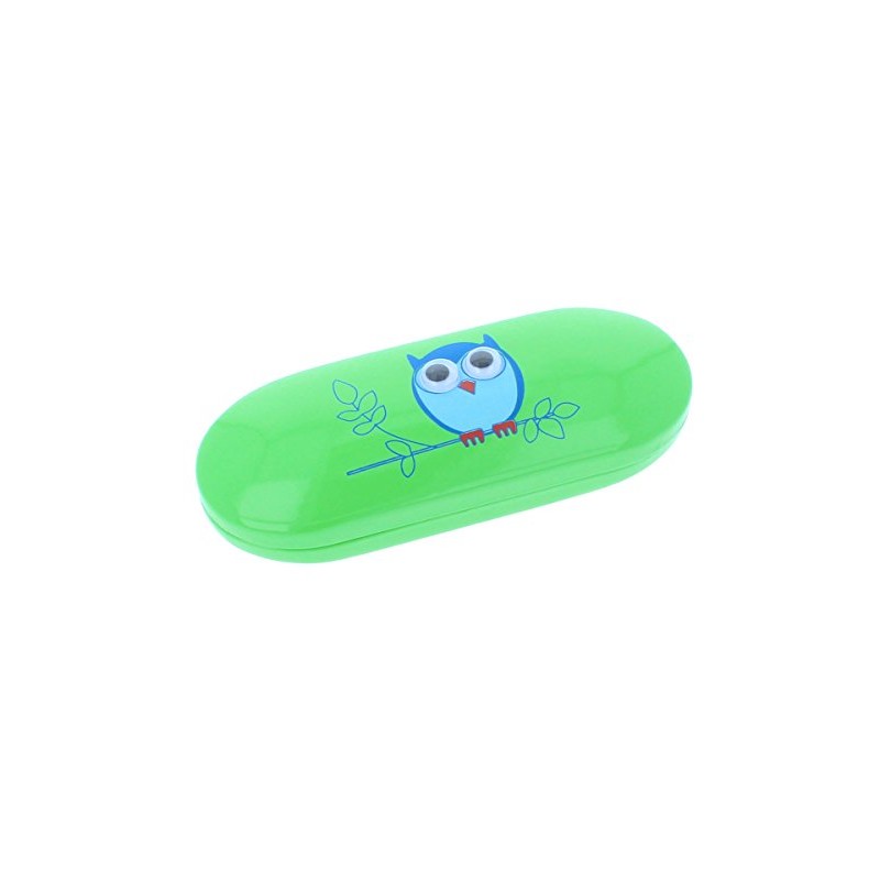 Glasses case for children, frog, owl, turtle (green (owl))
