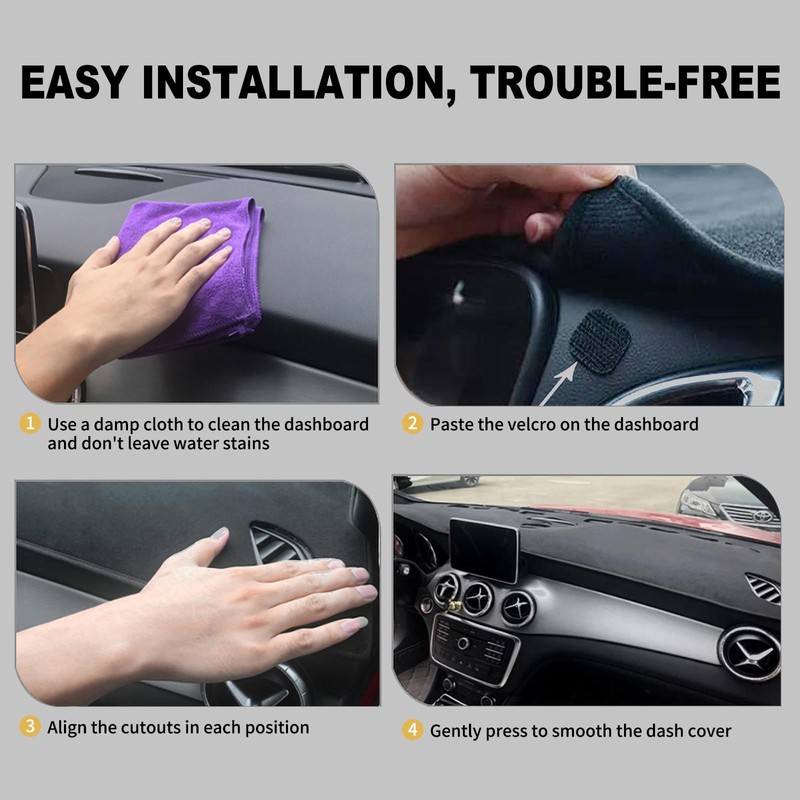 HanLanKa Dashboard Cover Mat Dash Cover Compatible with Toyota 4Runner