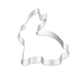 # Easter Cartoon Rabbit Carrot Shapes Stainless Steel Cookie Cutter Set Stainless Steel Easter Cookie Shapes Carrot Rabbit Resurrection Egg (R, One Size)