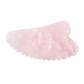 Gogogmee Guasha Scraping Tool Made of Jade Safe and Sturdy Rose Quartz Massage Board for Daily Muscle