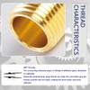 ChillWaves Brass Pipe Fitting, Outer Hex Head Socket Pipe Plug