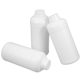 Ciieeo 3Pcs Reagent Storage Bottles Empty Liquid Sample Bottles with Screw Cap Hdpe for Laboratory Chemical Storage and Industrial Use