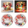 2PCS Mosaic Glass Tea Light Holder Romantic Deocrative Scented Candle