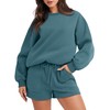 ANRABESS Women 2 Piece Outfits Sweat Shorts Sets 2025 Oversized
