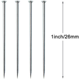 HXDISWSM4000 Pieces Head Pins Fine Stainless Steel Pin Dressmaker Pins Fine Satin Pin for Sewing and Craft, Jewelry Making 1 1/16 Inch