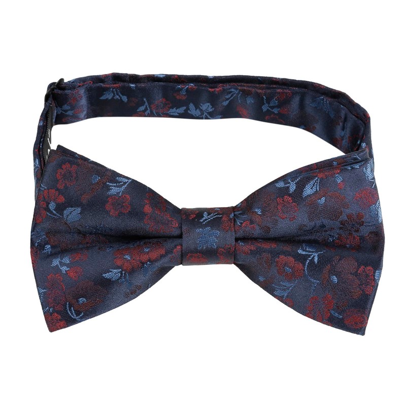 Alizeal Mens Floral Pattern Pre-tied Bow Tie, Pocket Square and