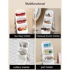 Hosoncovy Countertop Cutlery Drying Holder 3 Tier Cutlery Drainer Tableware