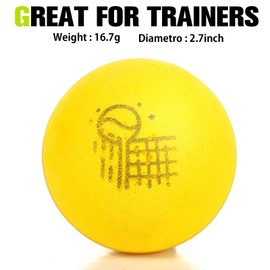 WinnerWhy Foam Tennis Balls for Adult Practice Yellow Foam Tennis Balls Soft Tennis Balls Foam Balls Bulk for Beginners Man Training