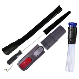 Dryer Cleaning Kit Universal Vacuum Hose Attachment and 70cm Flexible Dryer Vent Cleaning Brush Fits Vacuum Hoses 32mm