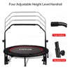 48 Inch Foldable Fitness Trampolines with 4 Level Adjustable Heights
