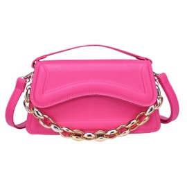 XMLIZHIGU Small Crossbody Bag，Cute Purse for Women trendy，Girls Top Handle Clutch Handbag, Rose Red