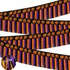 4Pcs Halloween Banner Decorations, 39Ft Pumpkin Foil Fringe Tinsel Streamer